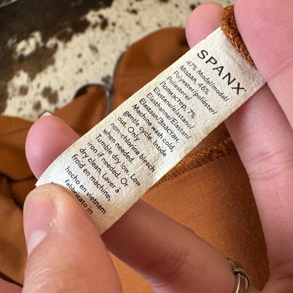 Spanx Airessentials Half Zip Pullover Brown Size … - image 5